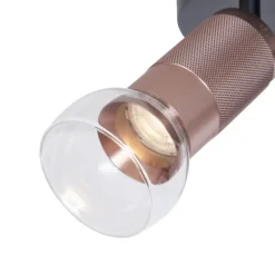 Runder Deckenstrahler Dunkelbronze Rund 3-flammig Verstellbar - Veerle