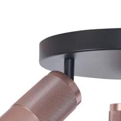 Runder Deckenstrahler Dunkelbronze Rund 3-flammig Verstellbar - Veerle