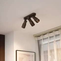 Runder Deckenstrahler Dunkelbronze GU10 50mm 3-flammig - Stanley