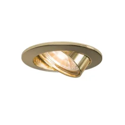 Runder Einbauspot in Gold - Edu