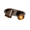 Runder Einbau-Strahler Dunkelbronze GU10 50mm 2-flammig - Installa