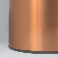 Runder Lampenschirm aus Kunststoff in Kupferoptik 20/20/15