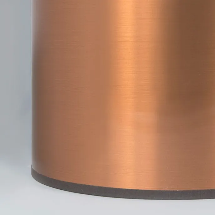 Runder Lampenschirm aus Kunststoff in Kupferoptik 20/20/15