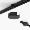 Rundes Stromschienensystem Deckenplatte schwarz 1-phasig - Iconic