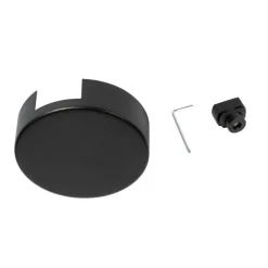 Rundes Stromschienensystem Deckenplatte schwarz 1-phasig - Iconic