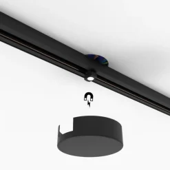 Rundes Stromschienensystem Deckenplatte schwarz 1-phasig - Iconic