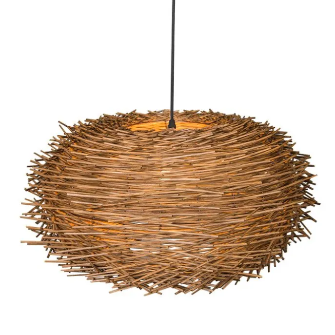 Rural Hängelampe braun Rattan - Hatch 45