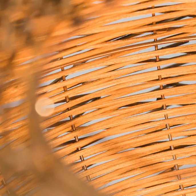 Rural Hängelampe braun Rattan - Hatch 45