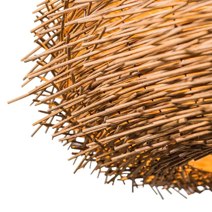 Rural Hängelampe braun Rattan - Hatch 45