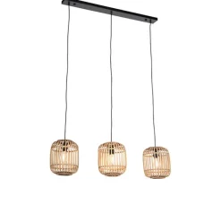 Rural Hängelampe Rattan 3-Licht - Manila