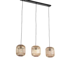 Rural Hängelampe Rattan 3-Licht - Manila