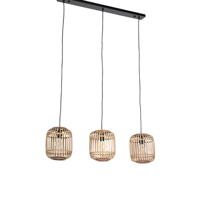 Rural Hängelampe Rattan 3-Licht - Manila