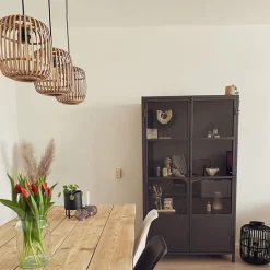 Rural Hängelampe Rattan 3-Licht - Manila