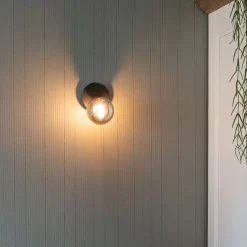 Rural spot schwarz verstellbar mit Rauchglas - Athen