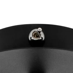 Rural spot schwarz verstellbar mit Rauchglas - Athen