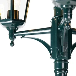 Rustikale Außenlaterne dunkelgrün 3-Licht IP44 - New Orleans