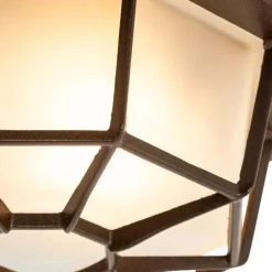 Rustikale Deckenleuchte Rostbraun 21,3 cm IP44 - Bri