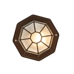 Rustikale Deckenleuchte Rostbraun 21,3 cm IP44 - Bri