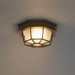 Rustikale Deckenleuchte Rostbraun 21,3 cm IP44 - Bri