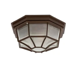 Rustikale Deckenleuchte Rostbraun 26,5 IP44 - Bri