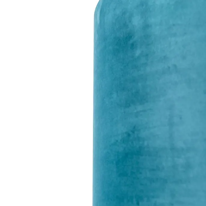 Samt Lampenschirm blau 40/40/40 mit goldener Innenseite