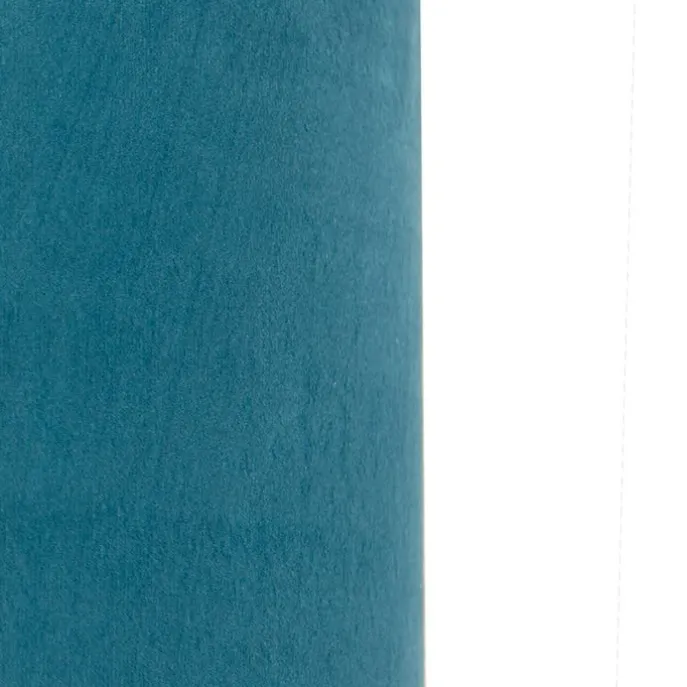 Samt Lampenschirm blau 35/35/20 mit goldener Innenseite