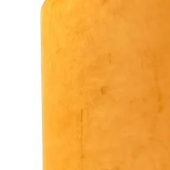 Samt Lampenschirm Gelb 50/50/25 mit goldener Innenseite