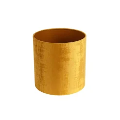 Samt Lampenschirm Gold Zylinder 25/25/25