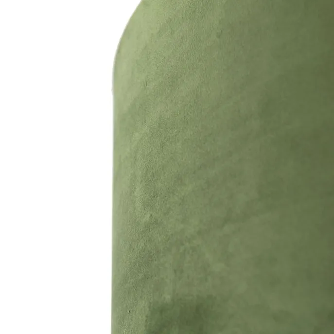 Samt Lampenschirm Grün 50/50/25 mit goldener Innenseite