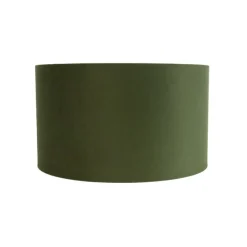Samt Lampenschirm Grün 35/35/20 mit goldener Innenseite