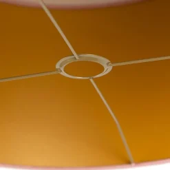 Samt Lampenschirm Rosa 50/50/25 mit goldener Innenseite