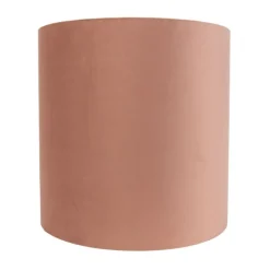 Samt Lampenschirm Rosa 40/40/40 mit goldener Innenseite