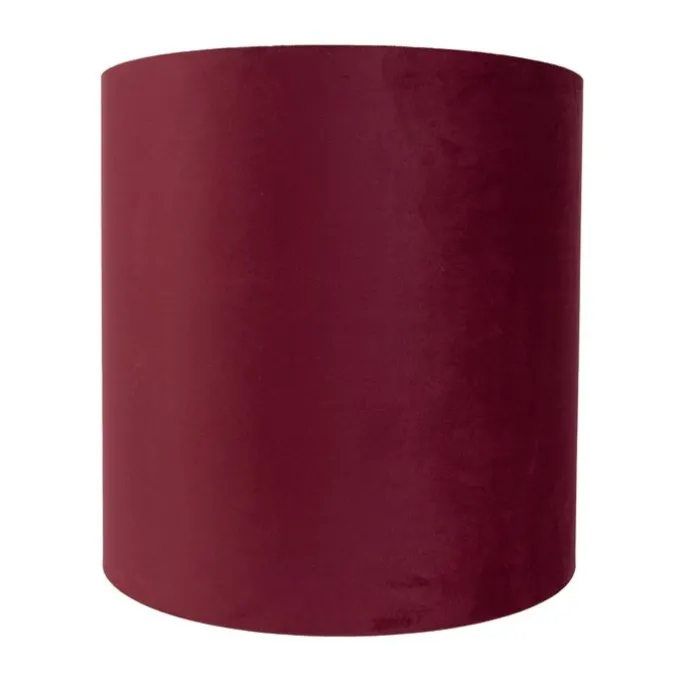 Samt Lampenschirm Rot 40/40/40 mit goldener Innenseite