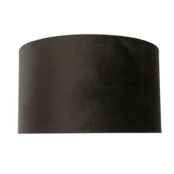 Samt Lampenschirm schwarz 35/35/20 mit goldener Innenseite