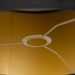 Samt Lampenschirm schwarz 35/35/20 mit goldener Innenseite