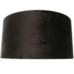 Samt Lampenschirm schwarz 50/50/25 mit goldener Innenseite