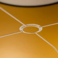 Samt Lampenschirm schwarz 50/50/25 mit goldener Innenseite