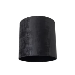 Samt Lampenschirm Schwarz Zylinder 40/40/40