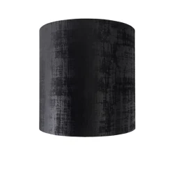 Samt Lampenschirm Schwarz Zylinder 40/40/40