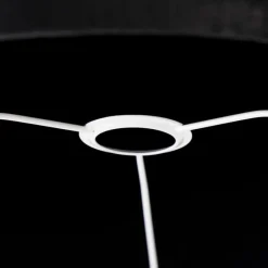 Samt Lampenschirm Schwarz Zylinder 40/40/40