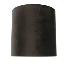 Samt Lampenschirm schwarz 40/40/40 mit goldener Innenseite