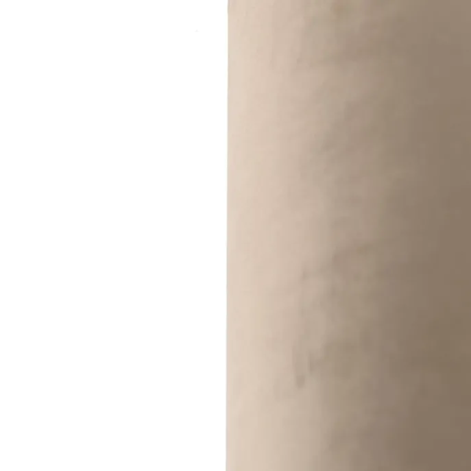 Samt Lampenschirm Taupe 40/40/40 mit goldener Innenseite