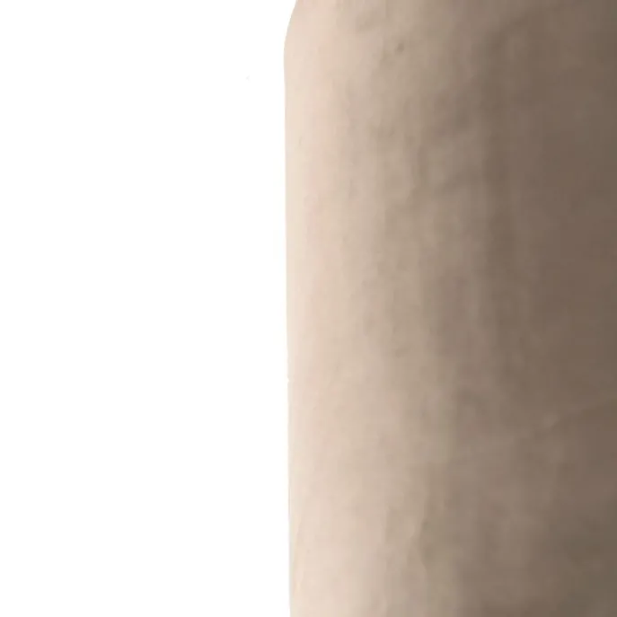 Samt Lampenschirm Taupe 50/50/25 mit goldener Innenseite