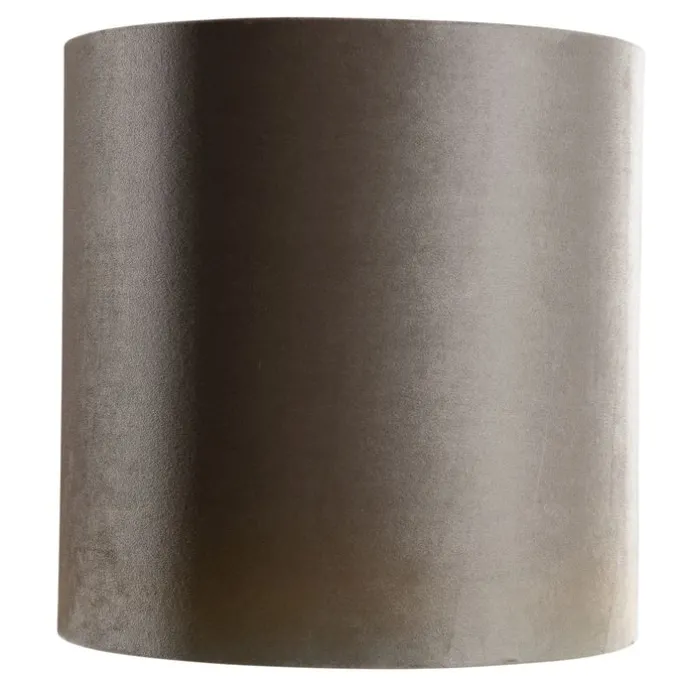 Samt Lampenschirm Taupe Zylinder 40/40/40