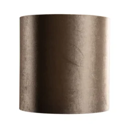 Samtlampenschirm Braun mit goldener Innenseite 40/40/40