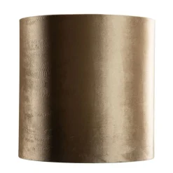 Samtlampenschirm Bronze mit goldener Innenseite 40/40/40