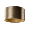 Samtlampenschirm Bronze mit goldener Innenseite 35/35/20