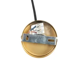 Schicke Hängelampe aus Messing mit Rauchglas inkl. WLAN A60 - Vidra