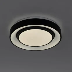 Schicke moderne Deckenleuchte schwarz 38 cm inkl. LED und RGB - Jochie