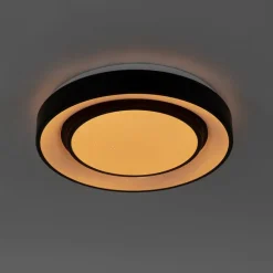 Schicke moderne Deckenleuchte schwarz 38 cm inkl. LED und RGB - Jochie